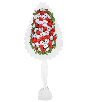 Tek Katl� �elenk K�rm�z� Beyaz