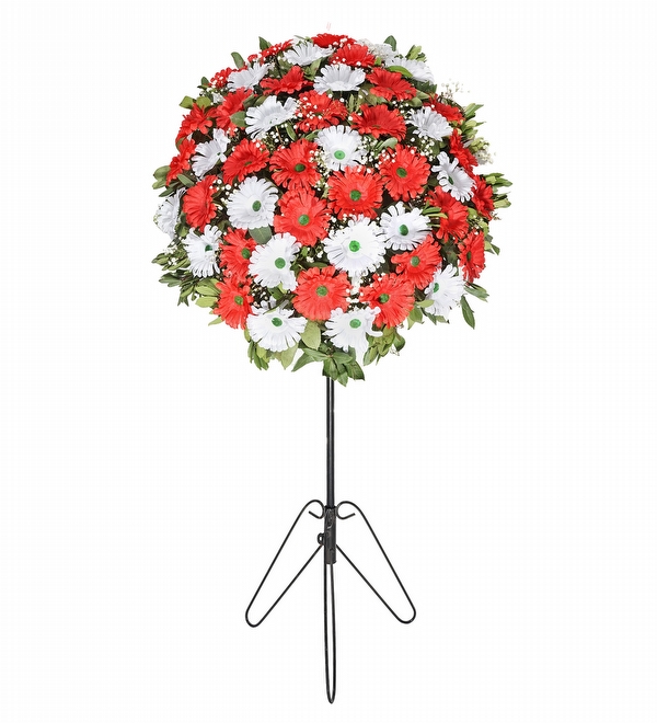 Beyaz K�rm�z� Gerbera D���n �i�ek Sepeti